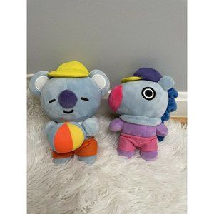 BT21 Plush Bon Voyage Lot of 2 Wang Koya 6”